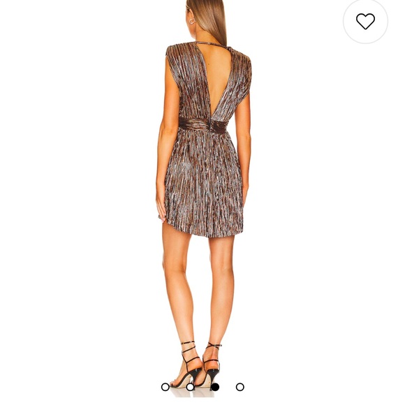 Marissa bronze shimmer mini dress - Picture 3 of 14